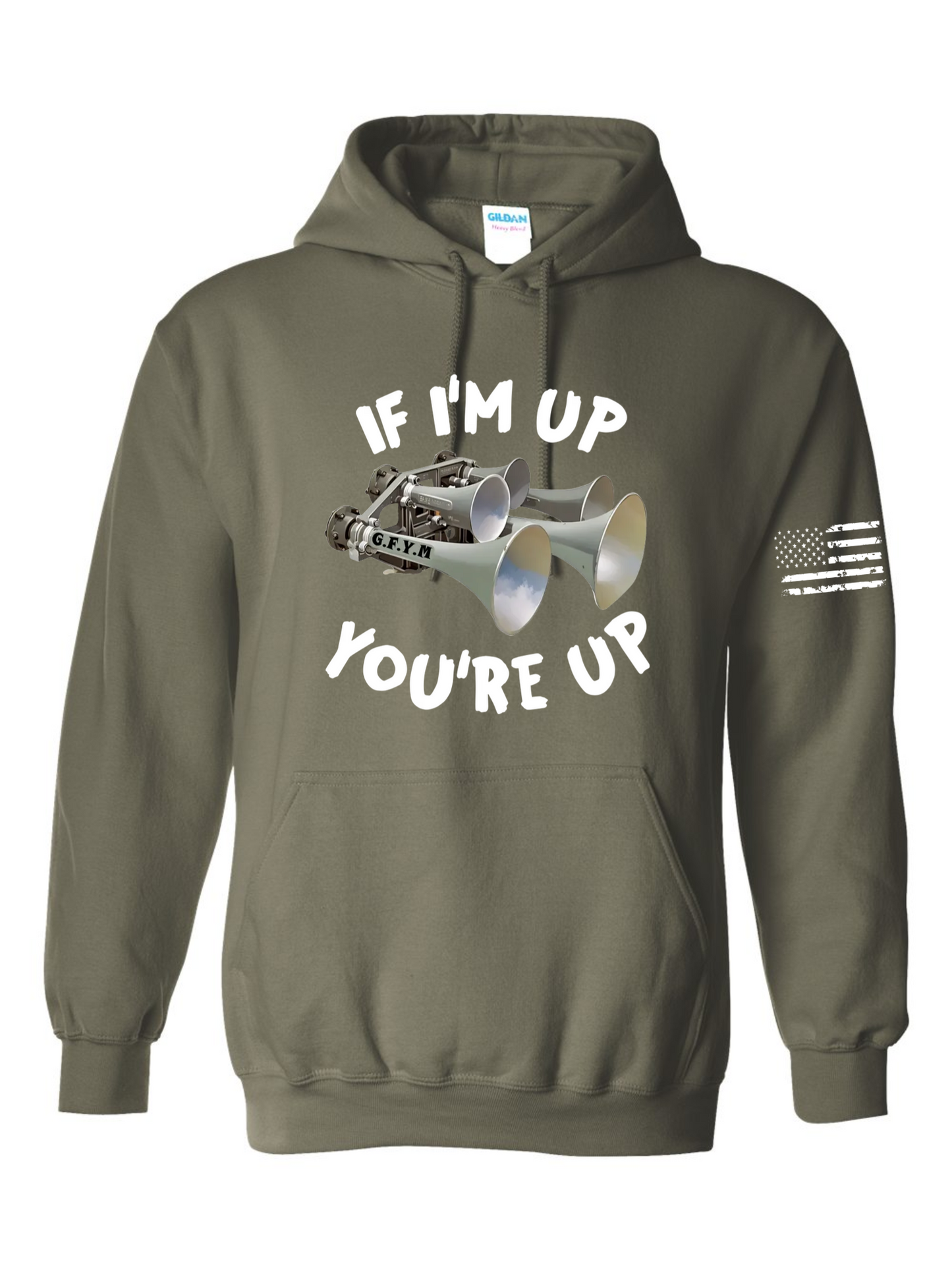 If I'm Up You're Up Leslie train horn Hoodies