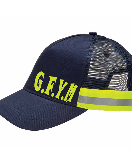 GFYM Embroidered Trucker Reflector High-Visibility Constructed Cap