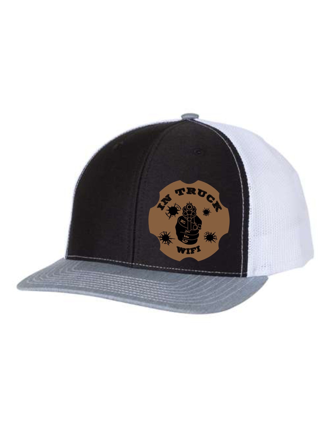 In Truck WiFi Leather Patch Richardson 112 Trucker Hat