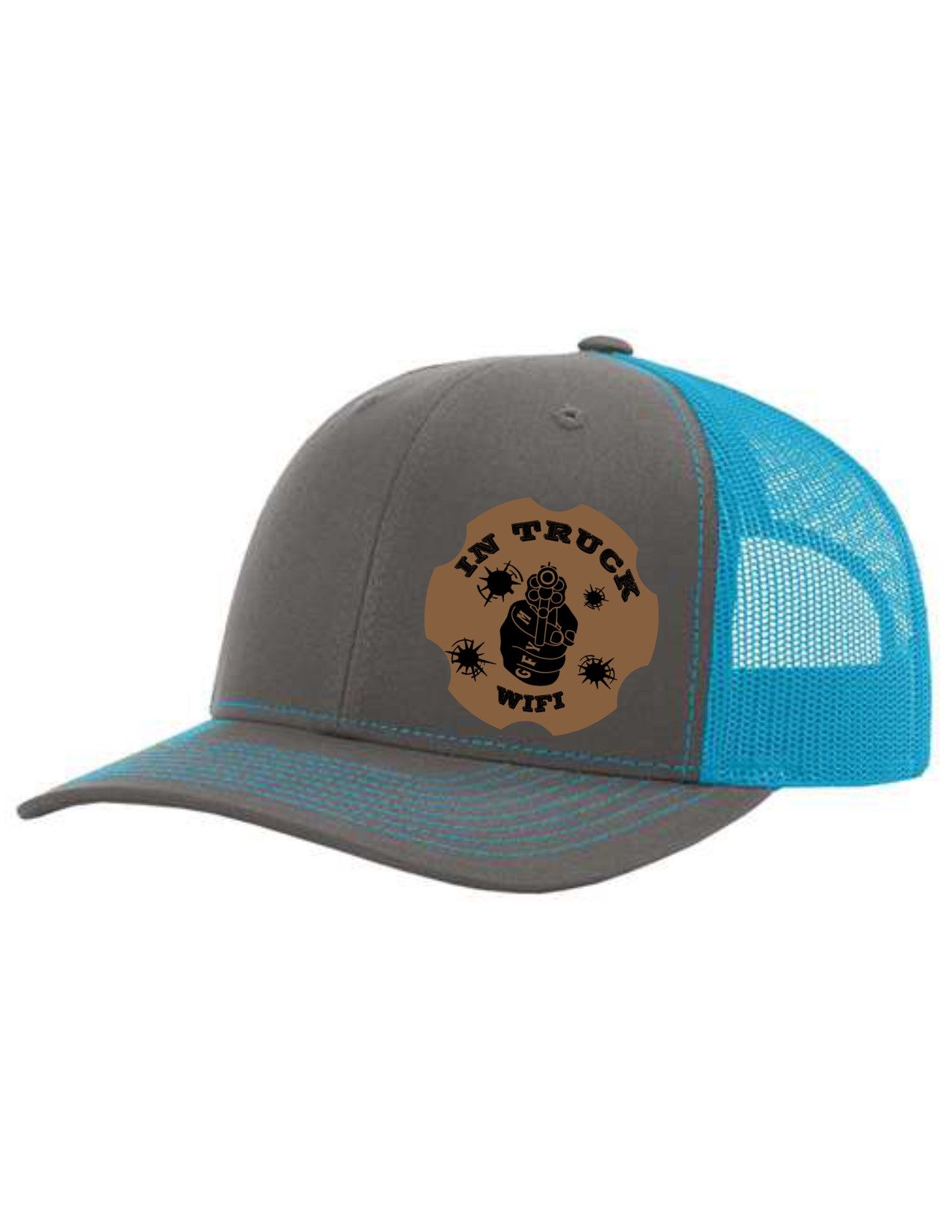 In Truck WiFi Leather Patch Richardson 112 Trucker Hat