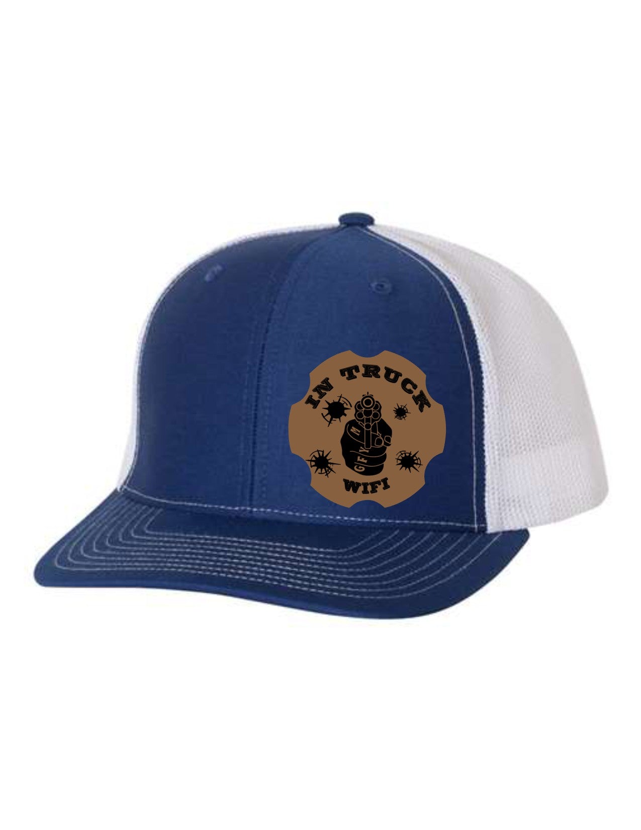 In Truck WiFi Leather Patch Richardson 112 Trucker Hat