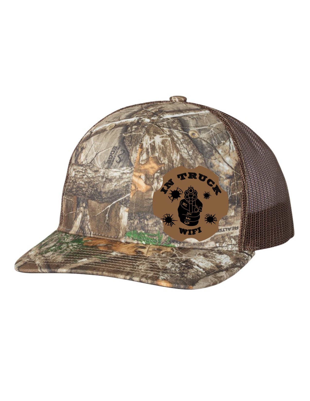 In Truck WiFi Leather Patch Richardson 112 Trucker Hat