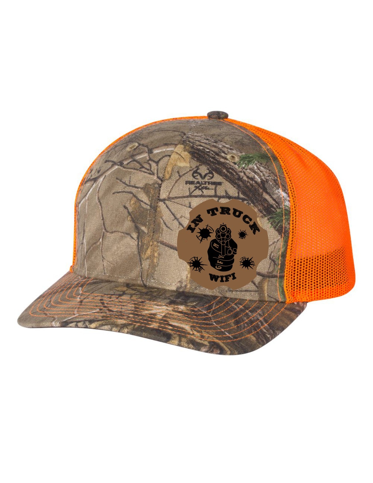 In Truck WiFi Leather Patch Richardson 112 Trucker Hat