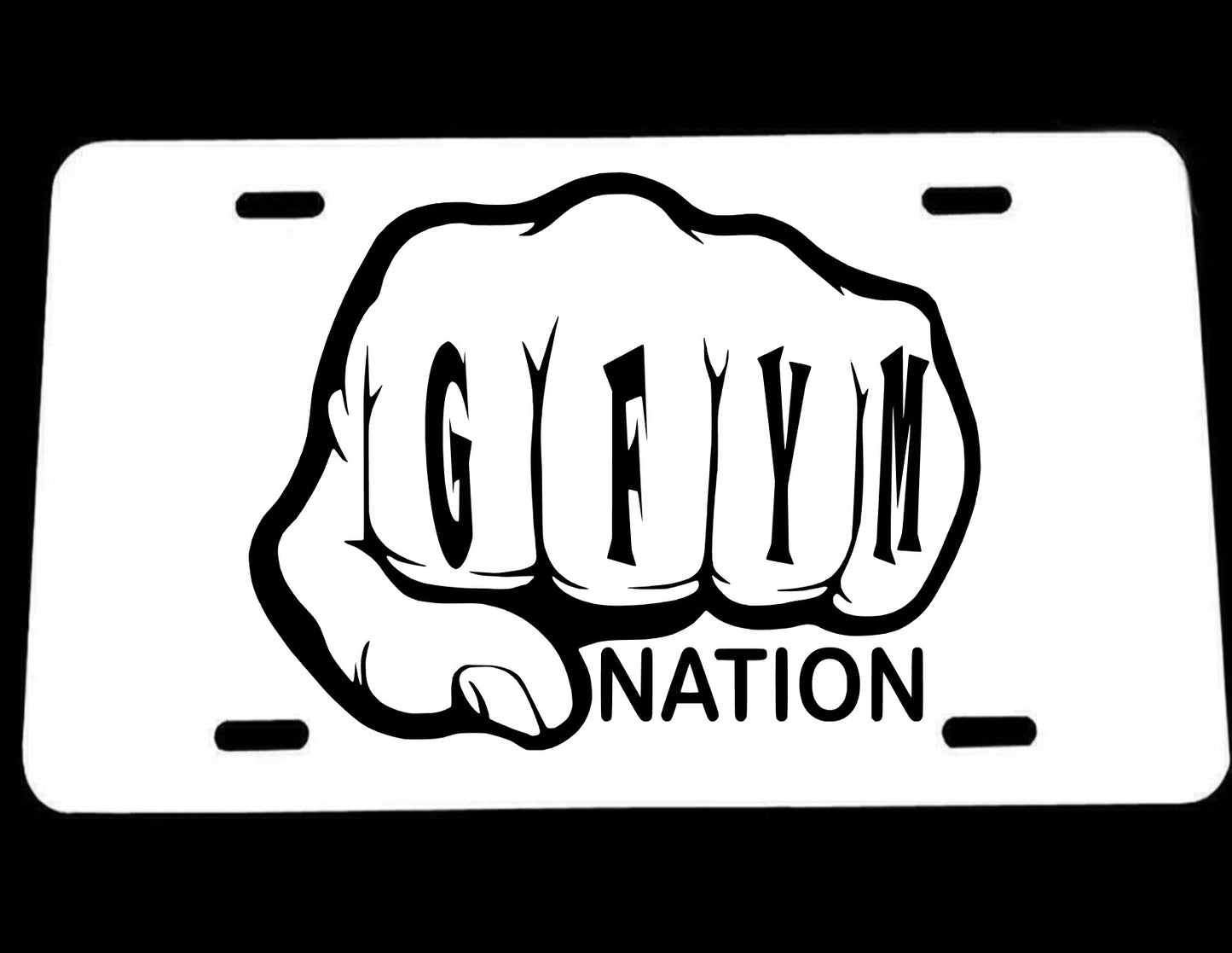 G.F.Y.M License Plates