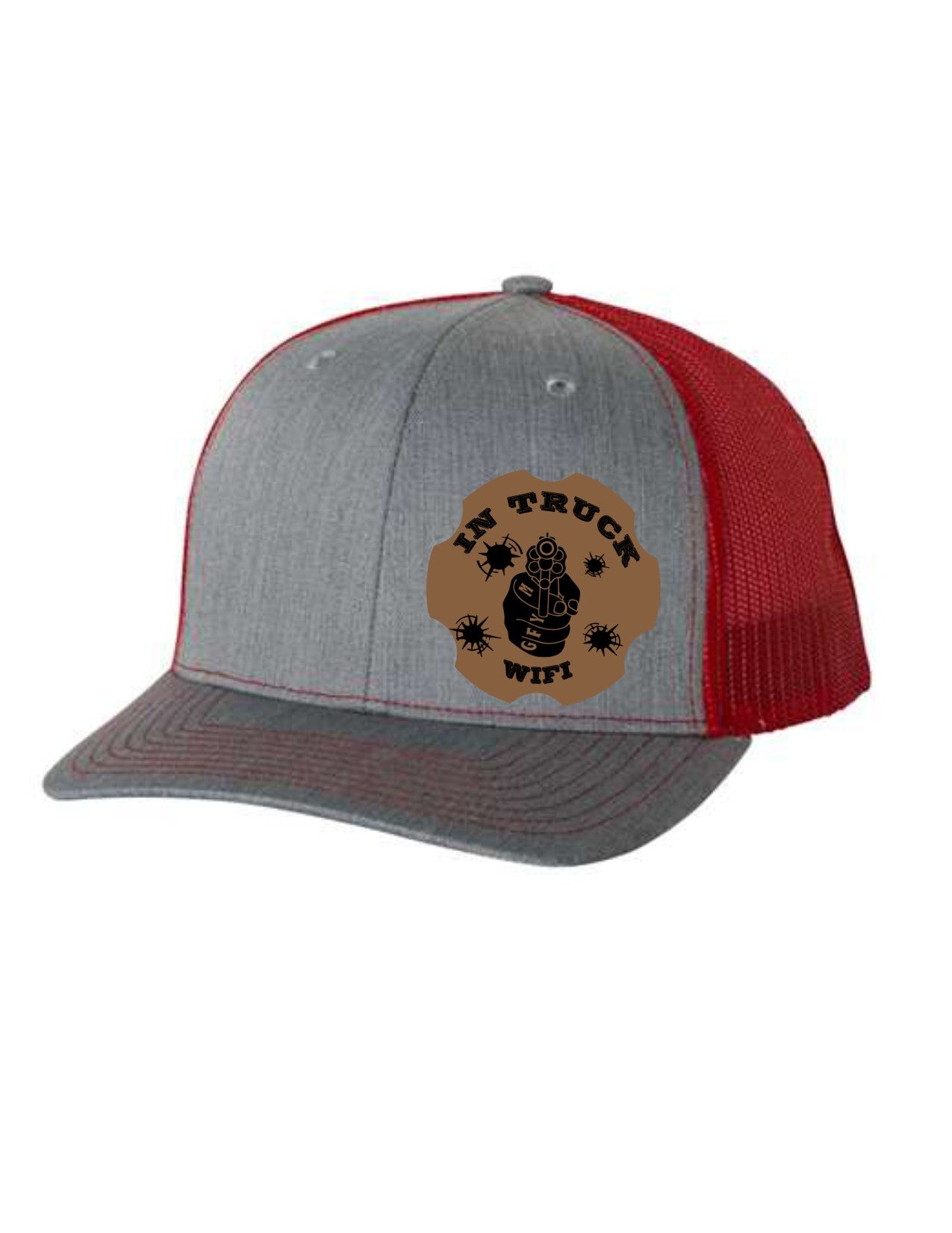 In Truck WiFi Leather Patch Richardson 112 Trucker Hat
