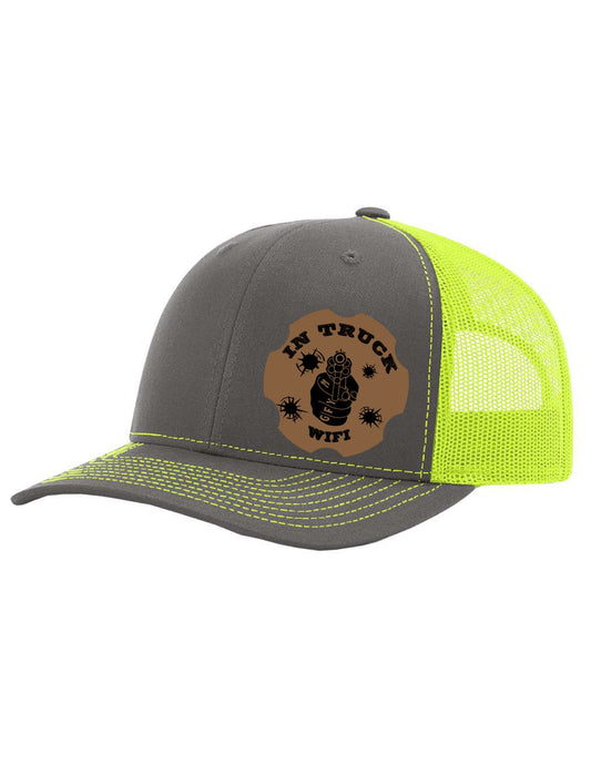 In Truck WiFi Leather Patch Richardson 112 Trucker Hat