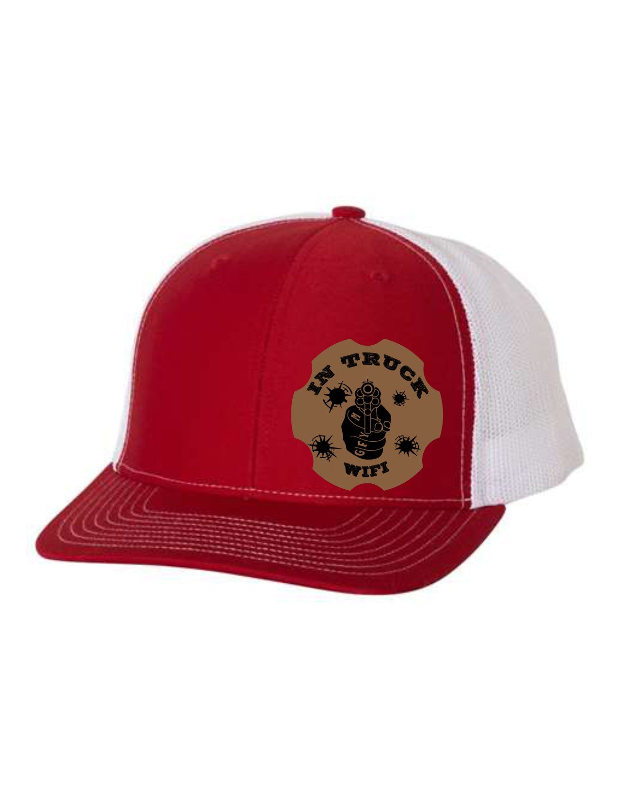 In Truck WiFi Leather Patch Richardson 112 Trucker Hat