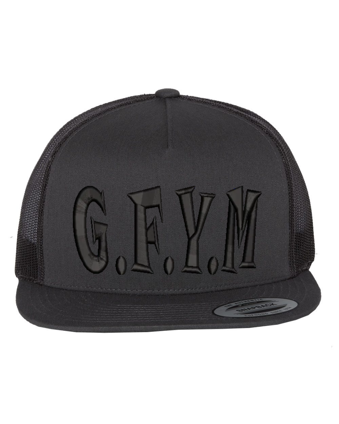 GFYM 3D Puff Blackout Embroidered Hat