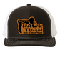 GFYM HAWK TUAH Richardson 112 Trucker Leather Patch Hat