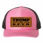 TRUMP or GFYM Richardson 112 Trucker Leather Patch Hat