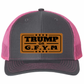 TRUMP or GFYM Richardson 112 Trucker Leather Patch Hat