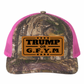 TRUMP or GFYM Richardson 112 Trucker Leather Patch Hat