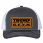 TRUMP or GFYM Richardson 112 Trucker Leather Patch Hat