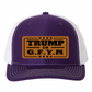 TRUMP or GFYM Richardson 112 Trucker Leather Patch Hat