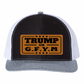 TRUMP or GFYM Richardson 112 Trucker Leather Patch Hat