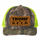 TRUMP or GFYM Richardson 112 Trucker Leather Patch Hat