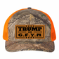 TRUMP or GFYM Richardson 112 Trucker Leather Patch Hat