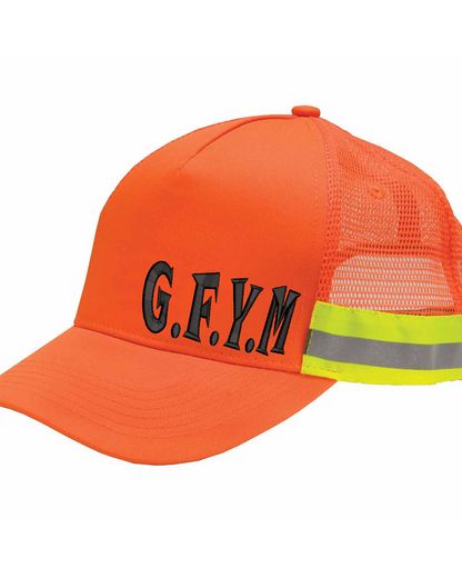 GFYM Embroidered Trucker Reflector High-Visibility Constructed Cap