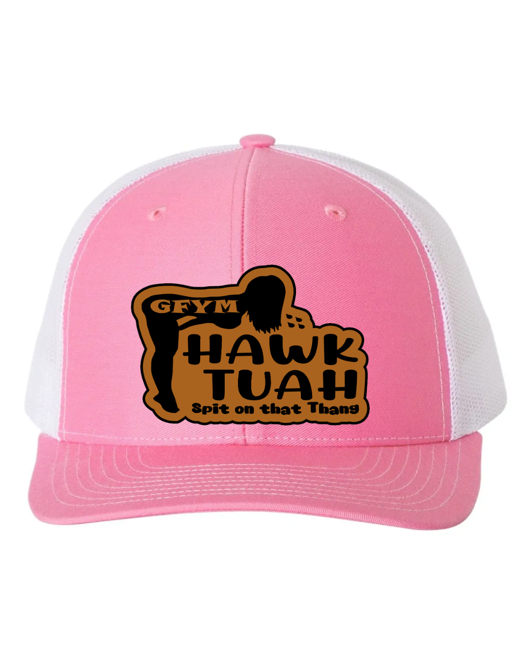 GFYM HAWK TUAH Richardson 112 Trucker Leather Patch Hat