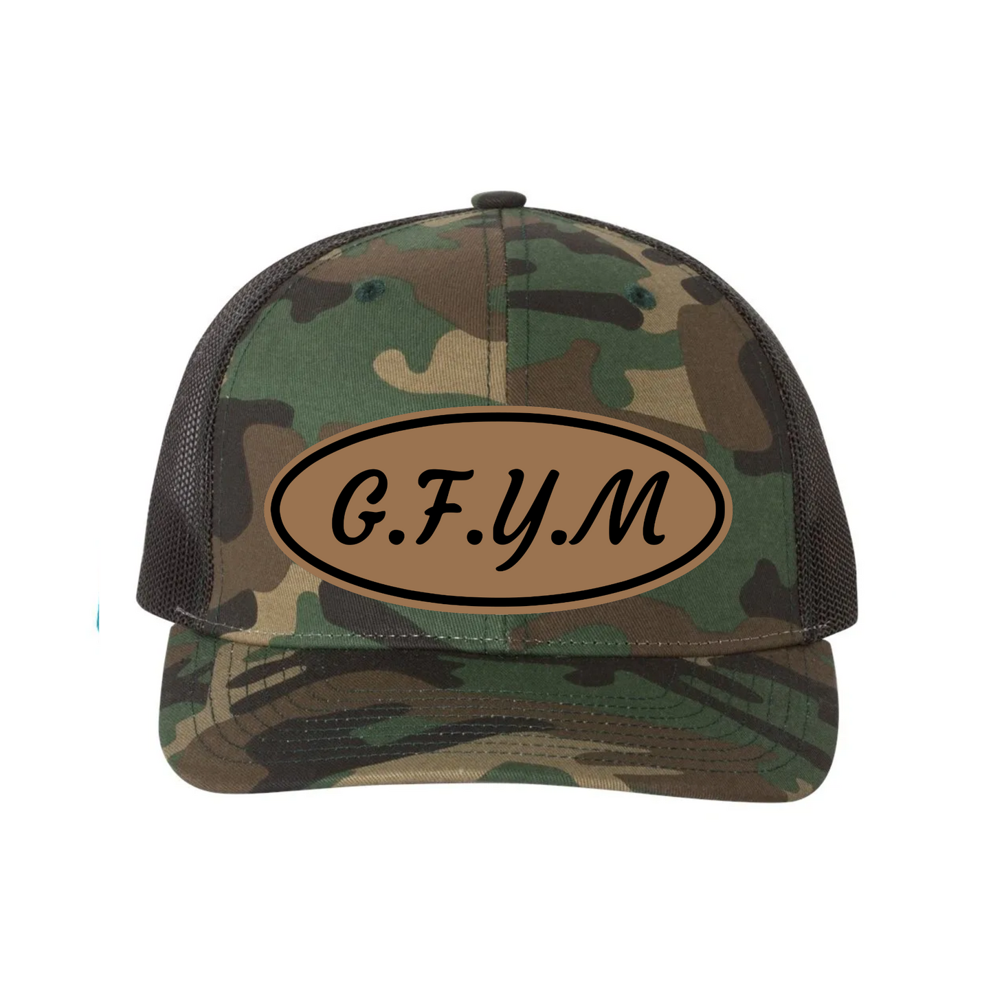 G.F.Y.M Oval Richardson 112 Trucker Hat and Sticker