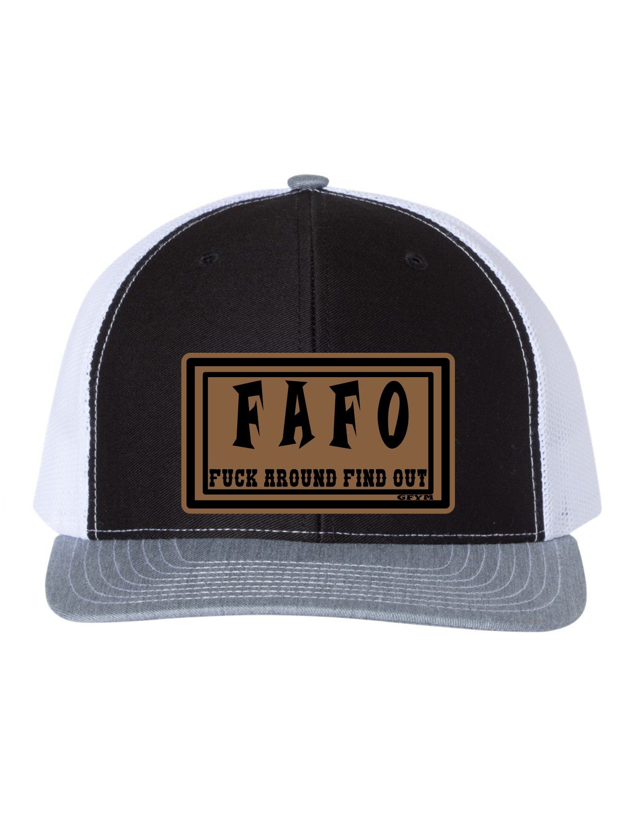 Fuck Around Find Out Leather Patch Richardson 112 Trucker Hat