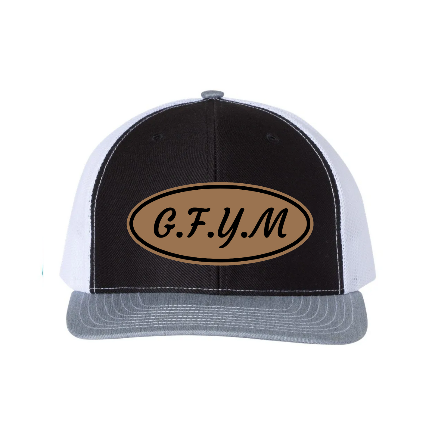 G.F.Y.M Oval Richardson 112 Trucker Hat and Sticker