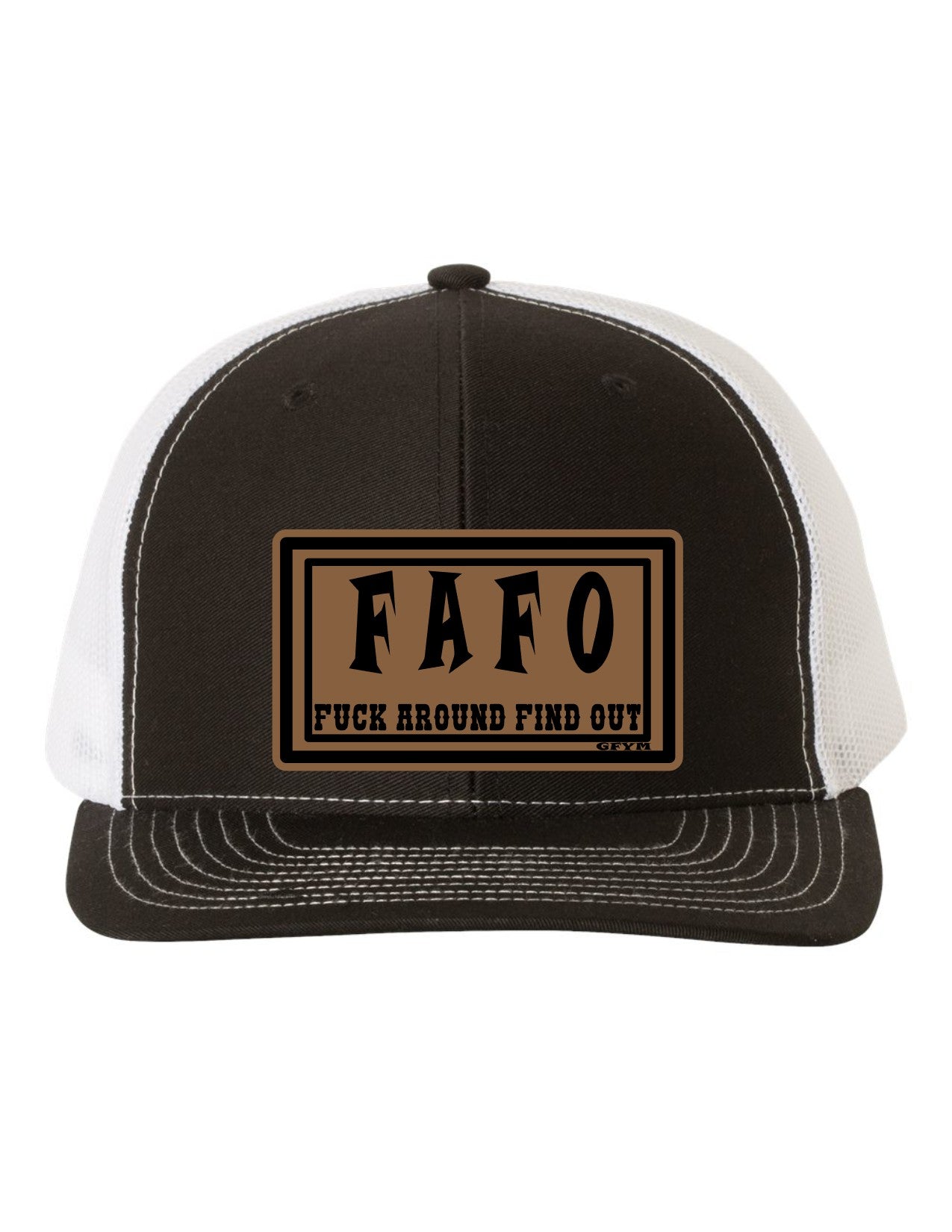 Fuck Around Find Out Leather Patch Richardson 112 Trucker Hat