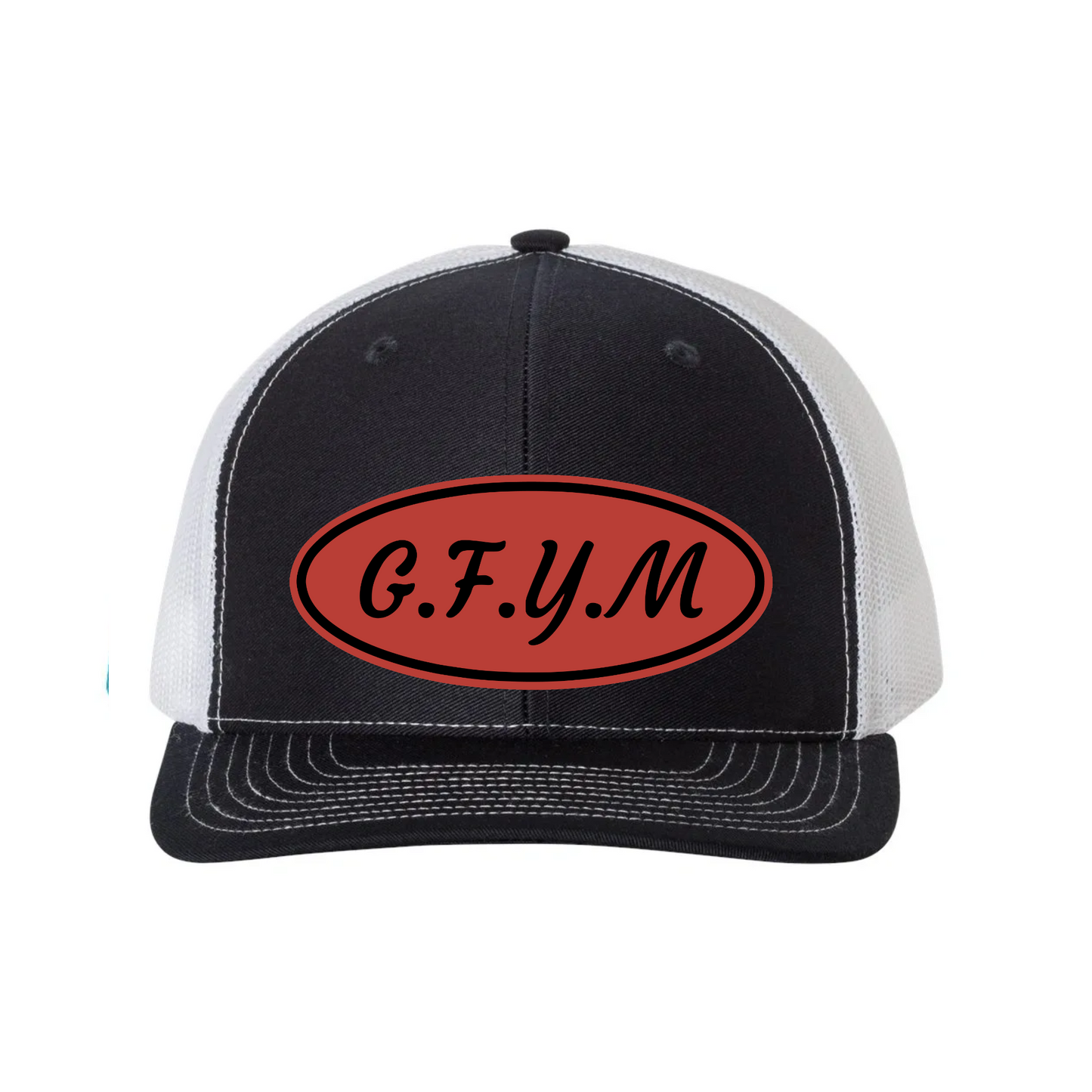 G.F.Y.M Oval Richardson 112 Trucker Hat and Sticker