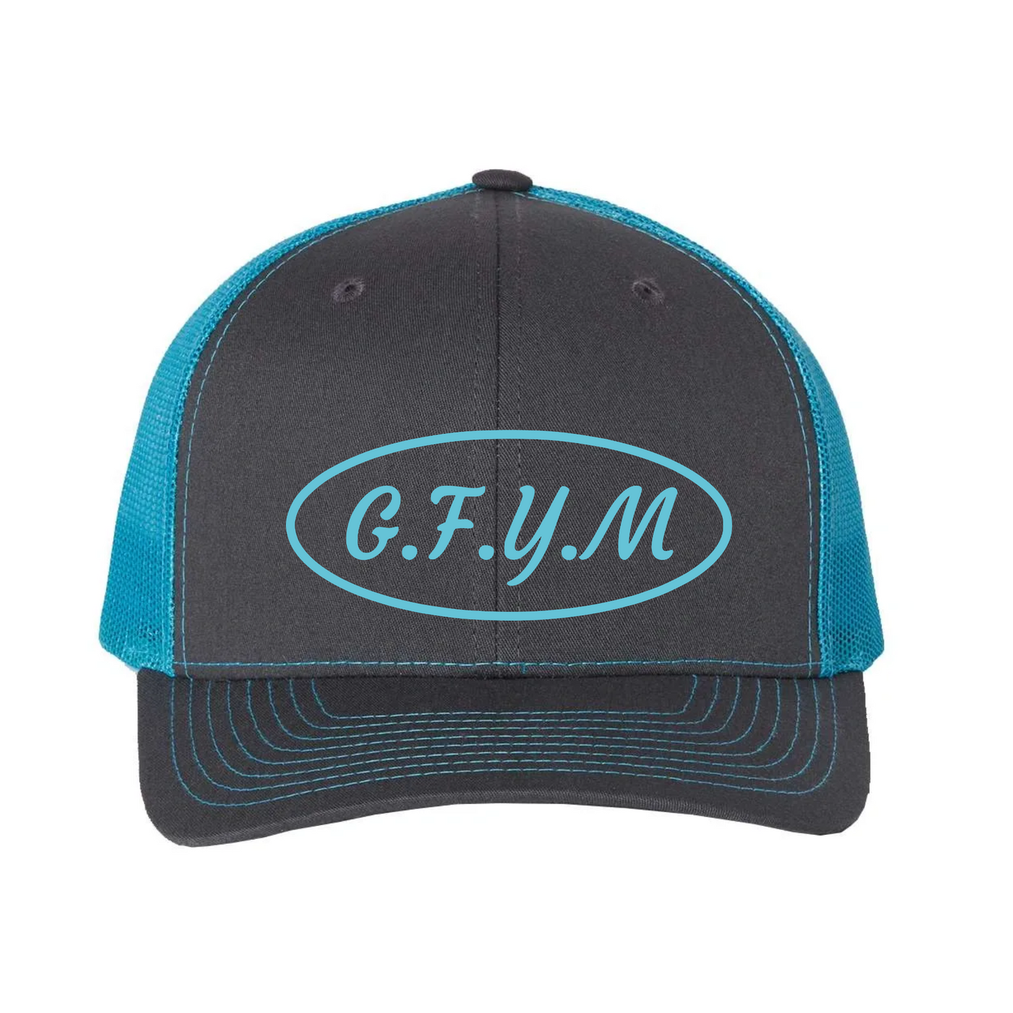 G.F.Y.M Oval Richardson 112 Trucker Hat and Sticker