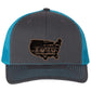 FU46 USA Shape Leather Patch Richardson 112 Trucker Hat