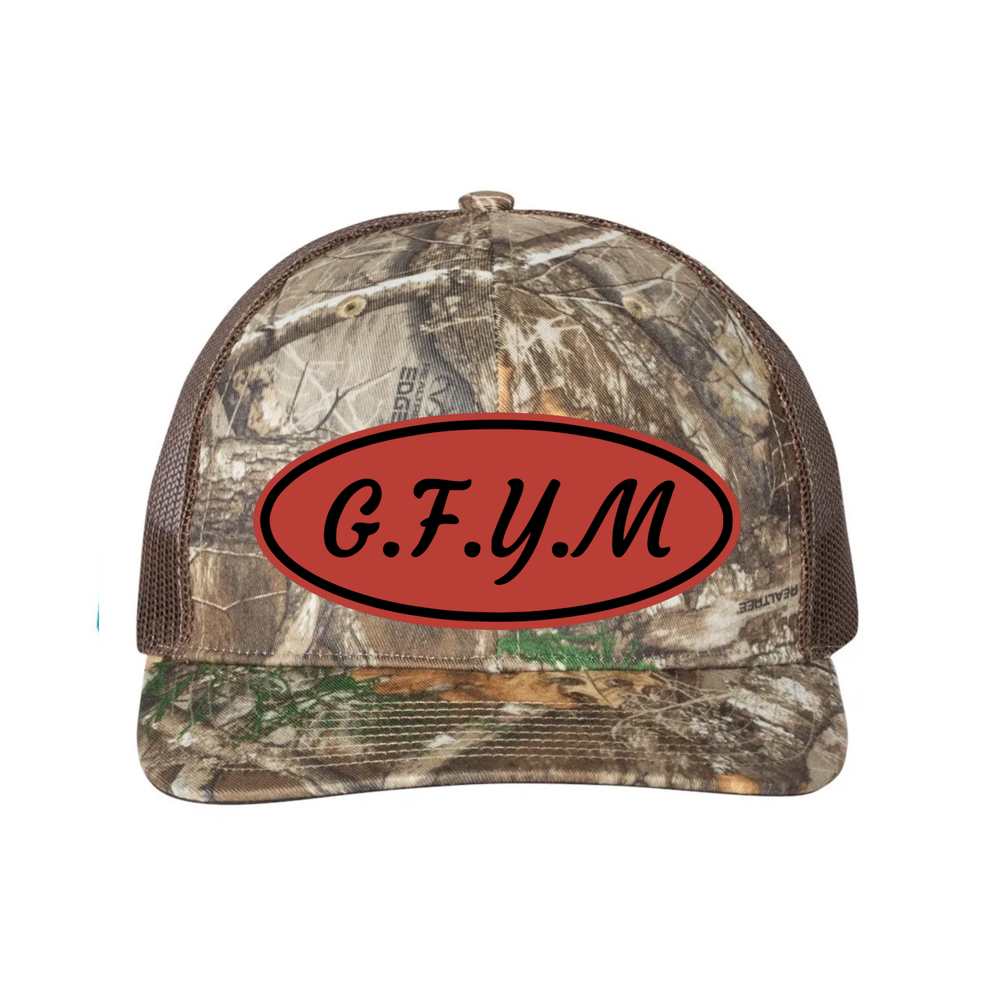 G.F.Y.M Oval Richardson 112 Trucker Hat and Sticker