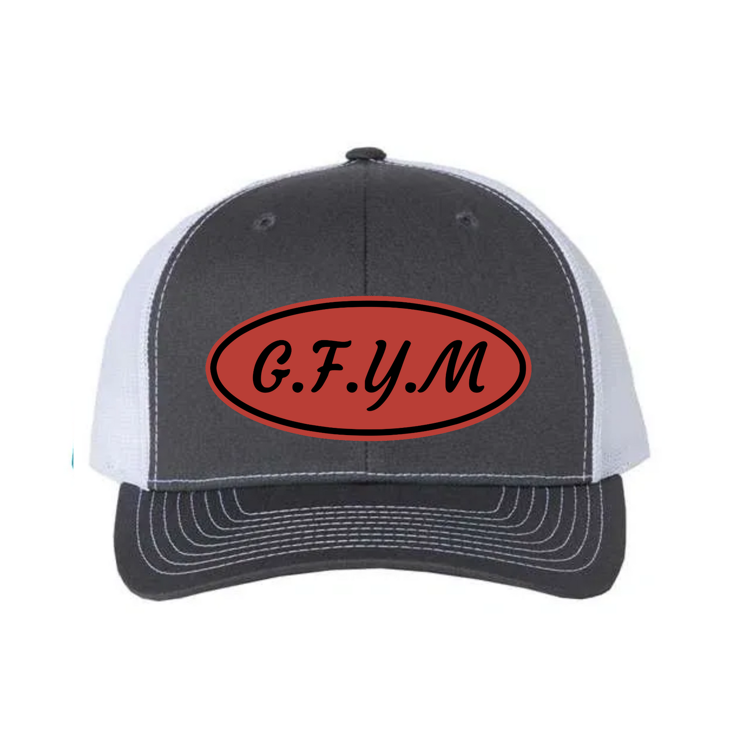 G.F.Y.M Oval Richardson 112 Trucker Hat and Sticker