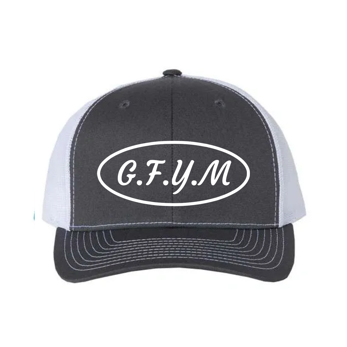 G.F.Y.M Oval Richardson 112 Trucker Hat and Sticker