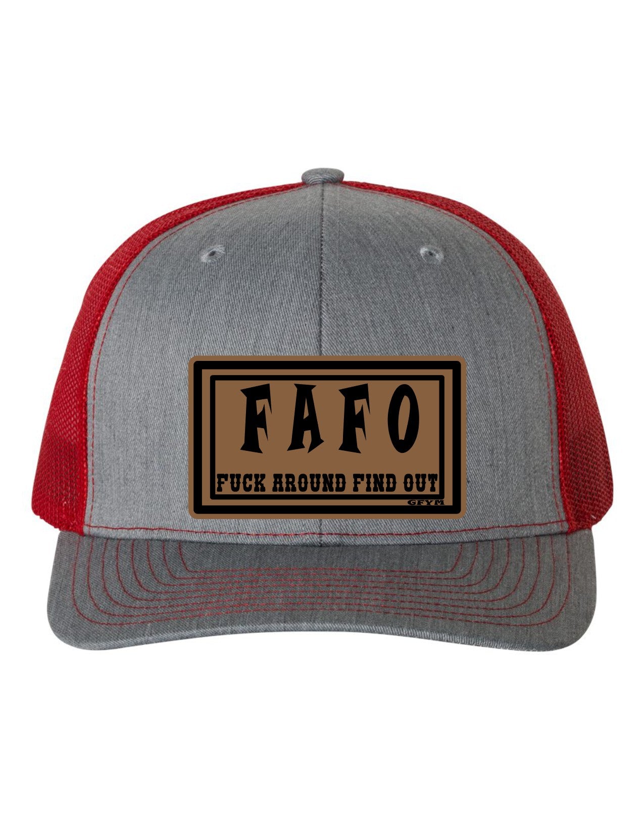 Fuck Around Find Out Leather Patch Richardson 112 Trucker Hat