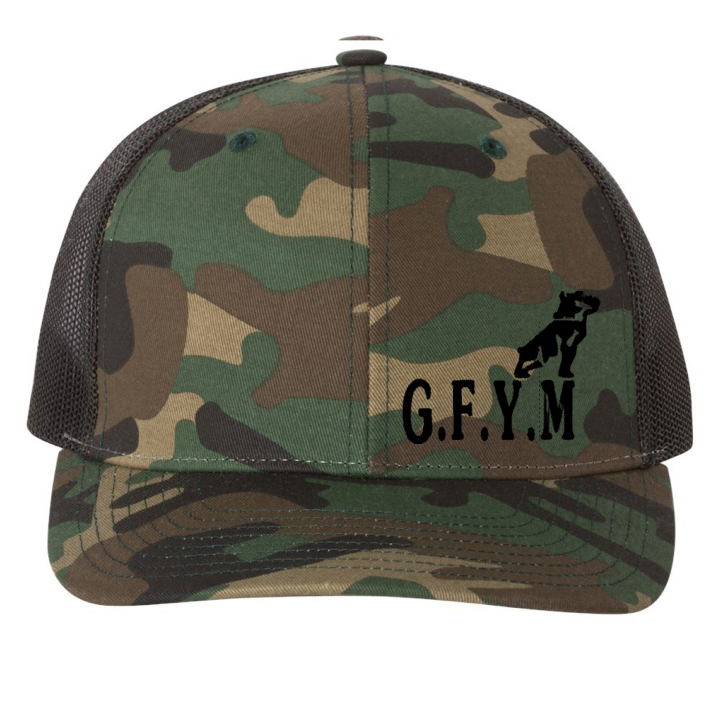 G.F.Y.M Mack Richardson 112 Trucker Hat and Sticker