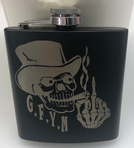 Lasered GFYM Flask