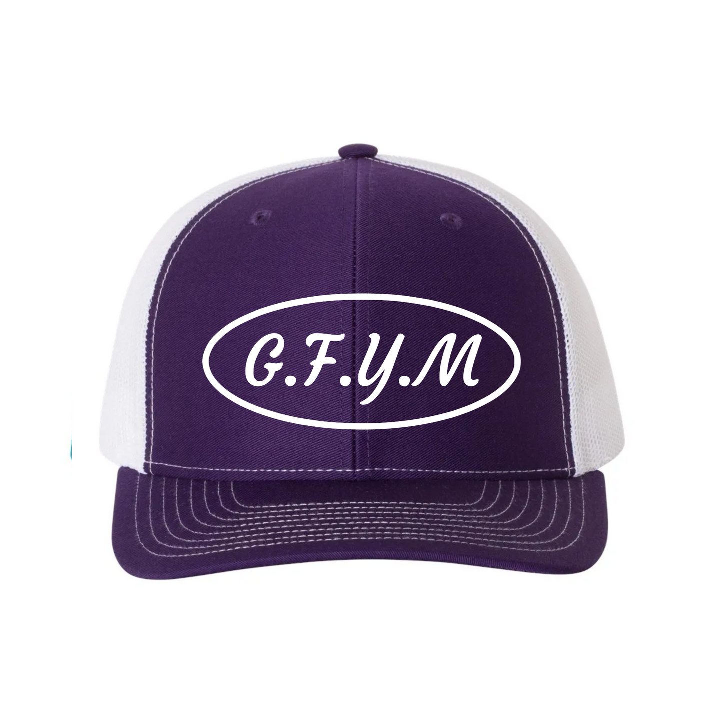 G.F.Y.M Oval Richardson 112 Trucker Hat and Sticker