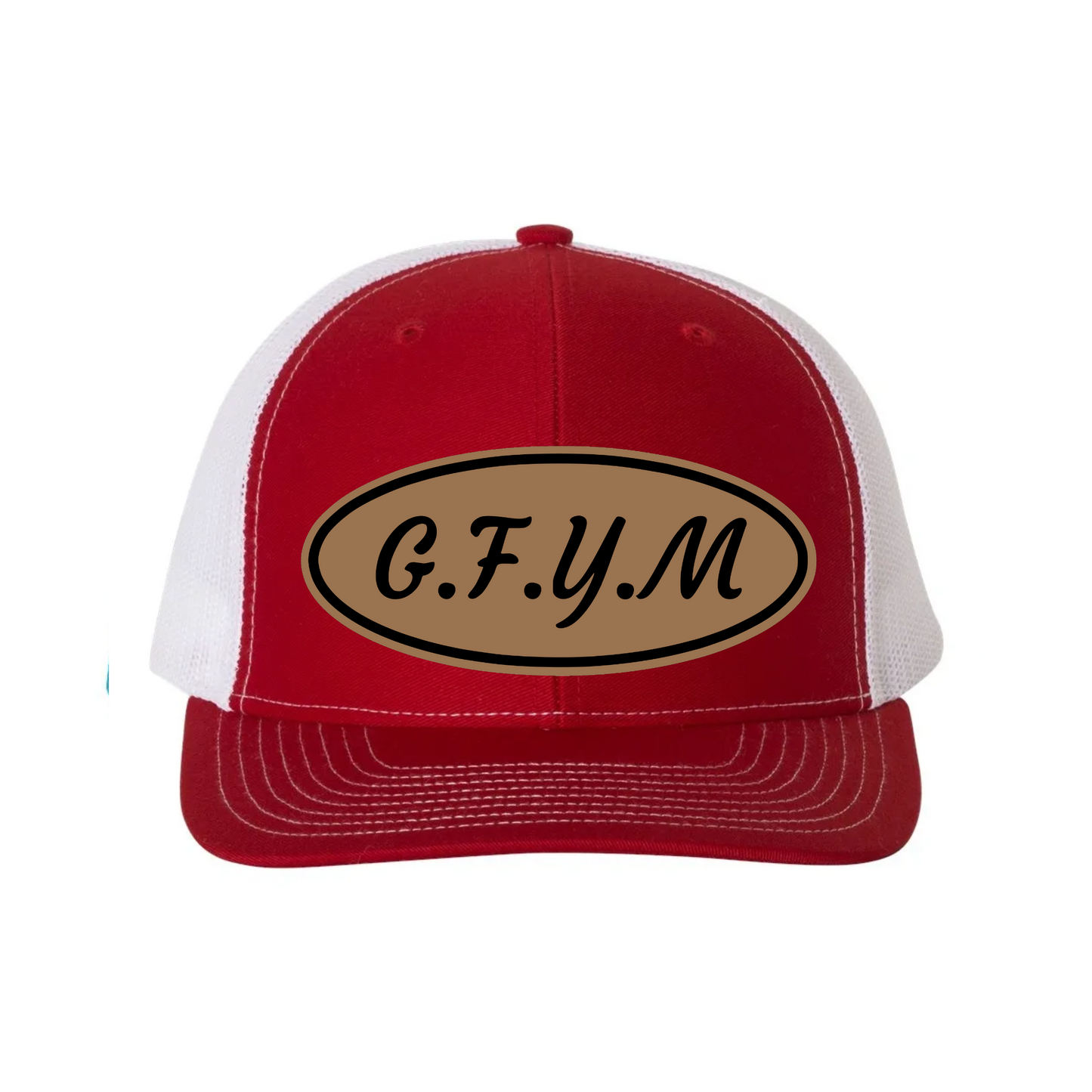 G.F.Y.M Oval Richardson 112 Trucker Hat and Sticker