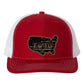 FU46 USA Shape Leather Patch Richardson 112 Trucker Hat