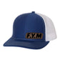 F.Y.M Leather Patch Richardson 112 Trucker Hat