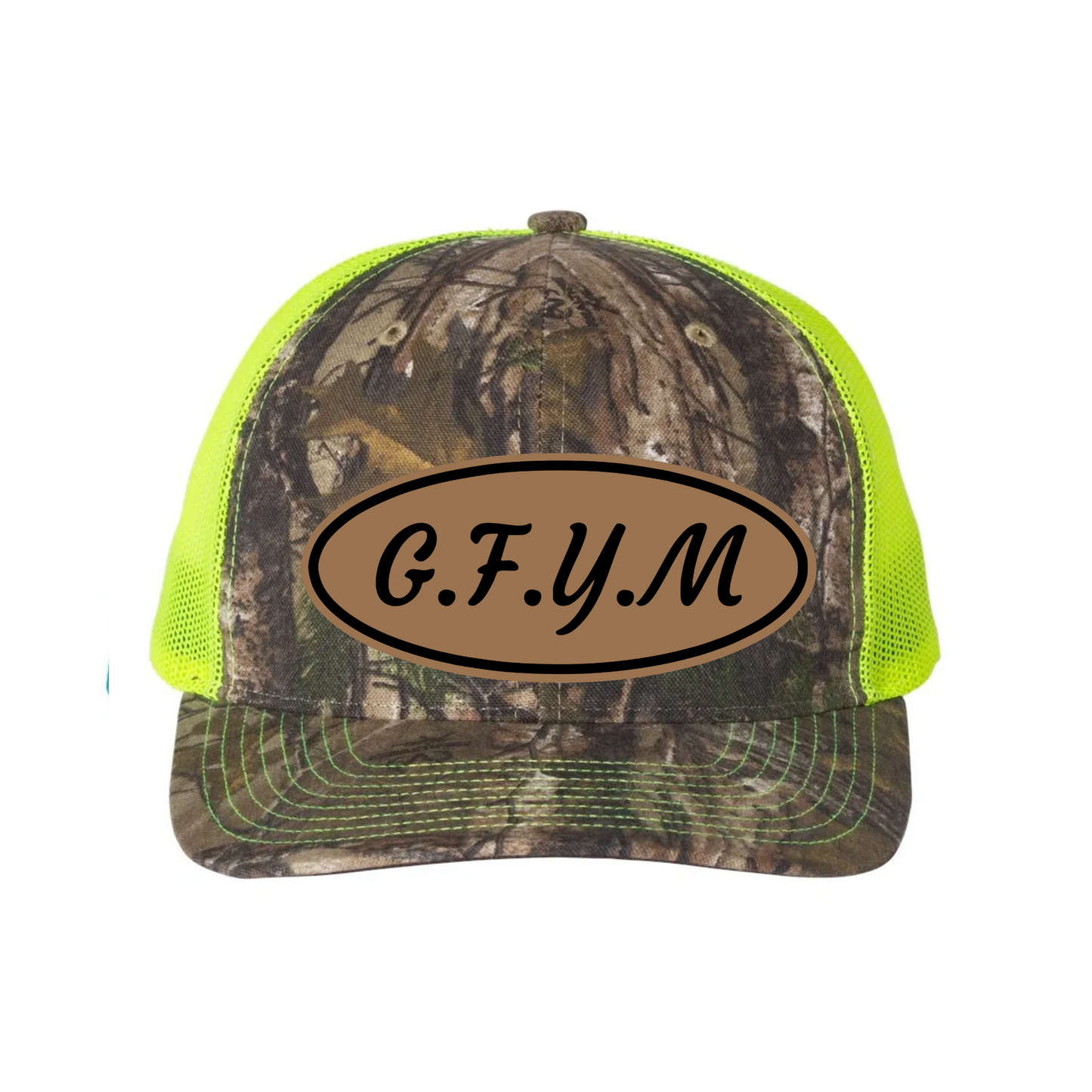 G.F.Y.M Oval Richardson 112 Trucker Hat and Sticker