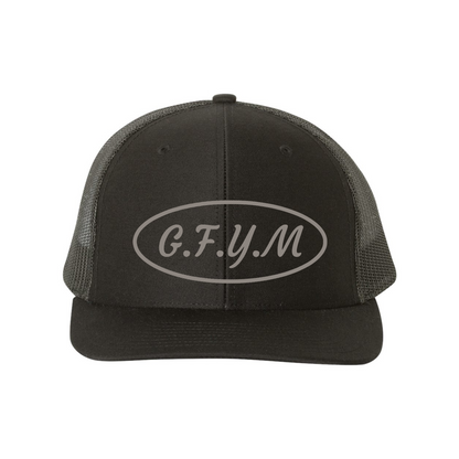 BIG DAD Size G.F.Y.M Oval Richardson 112 Trucker Hat and Sticker